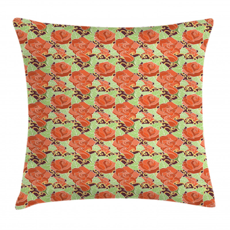 Blossoming Romantic Flower Pillow Cover