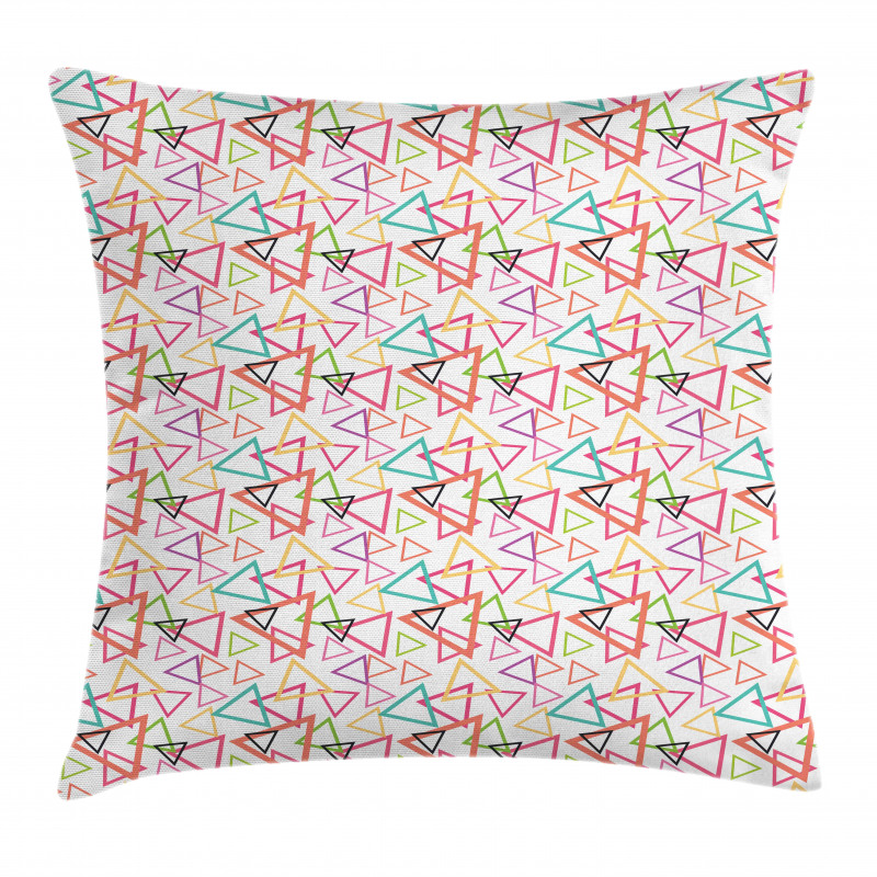 Angular Tribal Motifs Pillow Cover