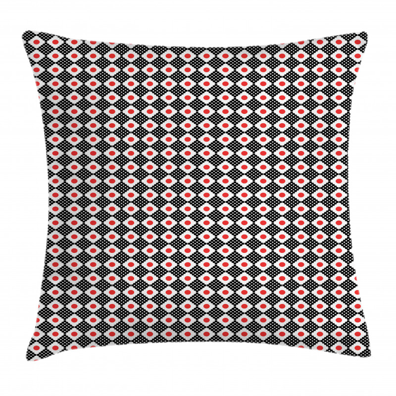 Grid Stripes and Squares Pillow Cover