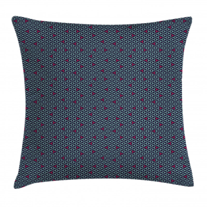 Grid Design Angled Lines Pillow Cover