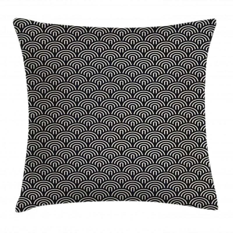 Half Circle Style Arcs Modern Pillow Cover