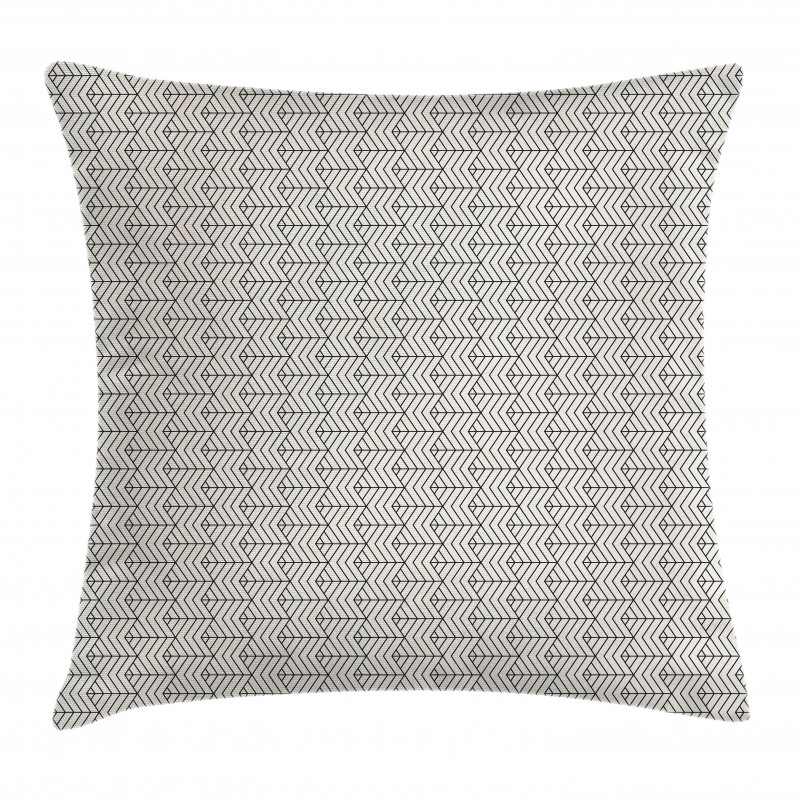 Angled Optical Illusion Pillow Cover