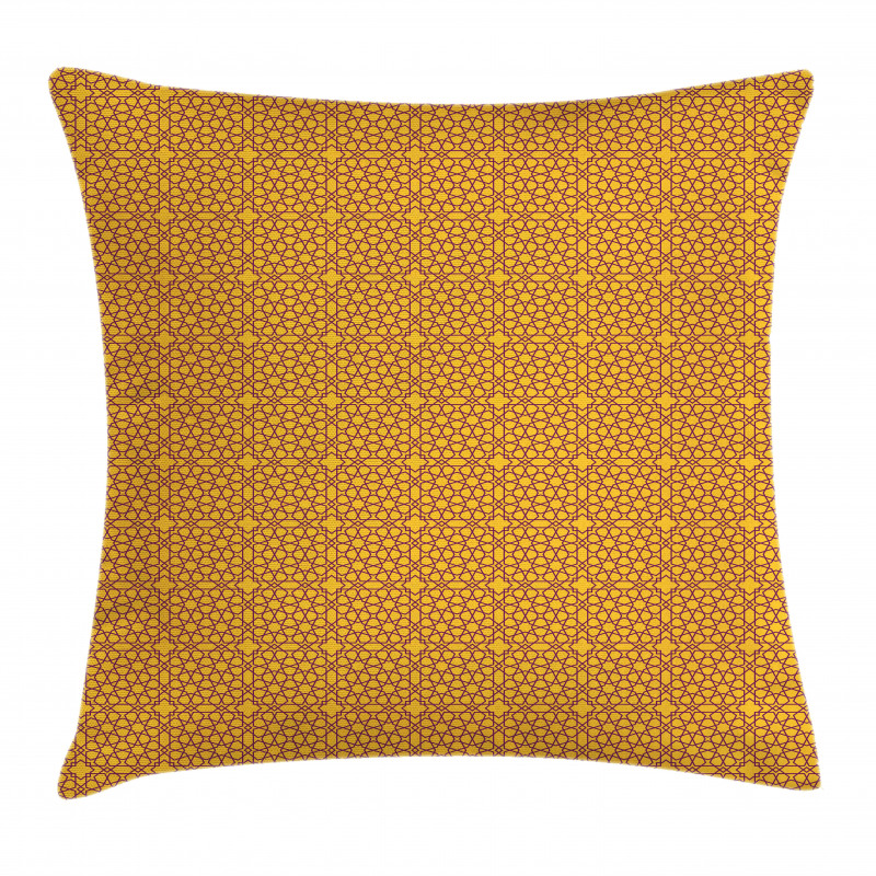 Entwined Moroccan Star Grid Pillow Cover