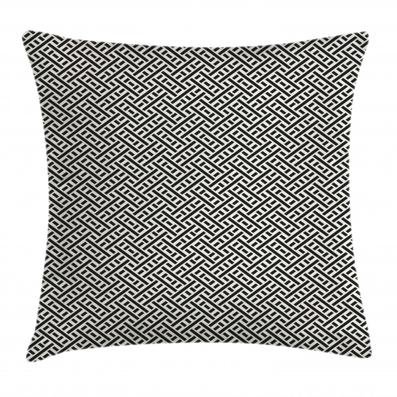 Interlacing Stripes Maze Pillow Cover