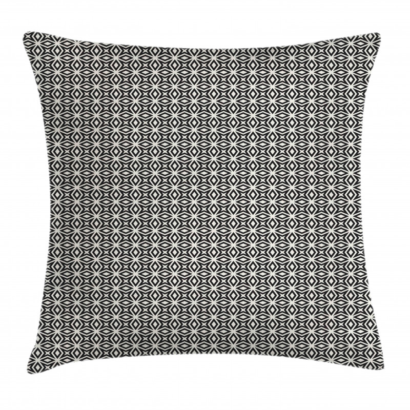 Repeating Star Shapes Mesh Pillow Cover