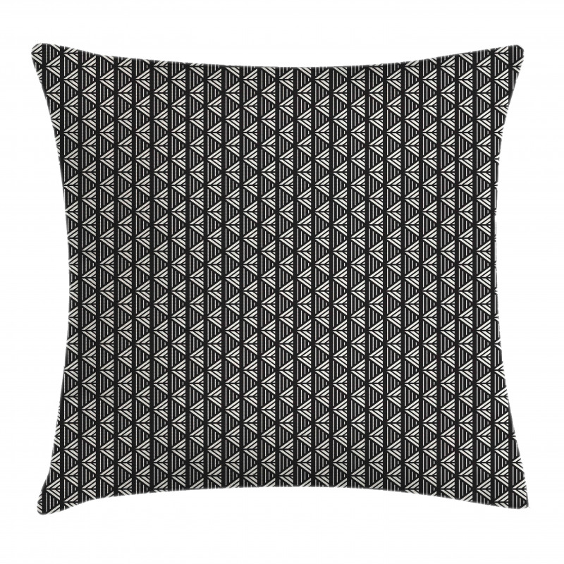 Short Lines Triangle Arrows Pillow Cover