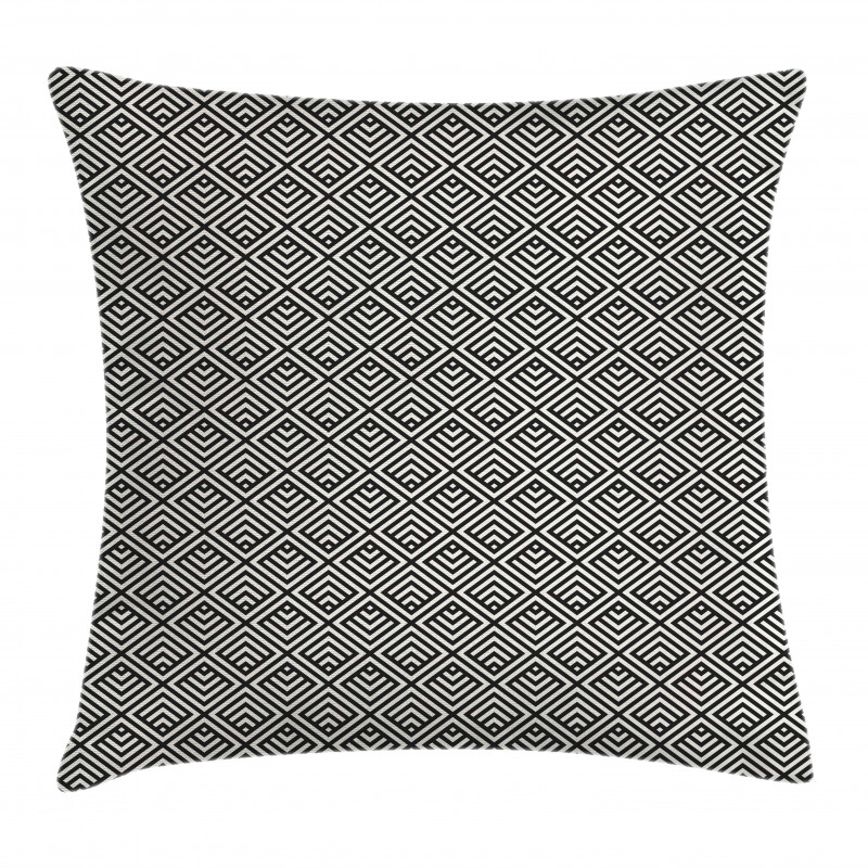 Stripes Diagonal Squares Pillow Cover