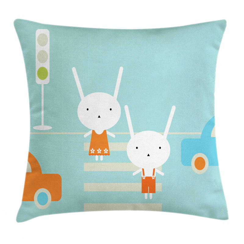 Traffic Rules Boy and Girl Pillow Cover