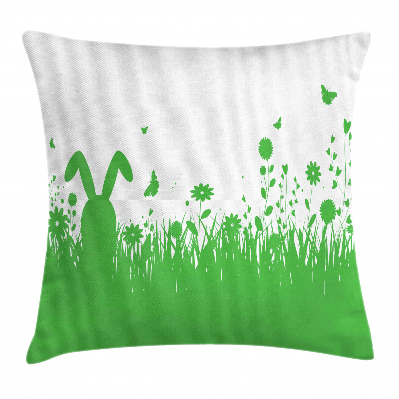 Green Spring Field Easter Pillow Cover