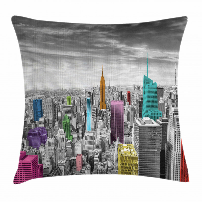 Cityscape Architecture Pillow Cover