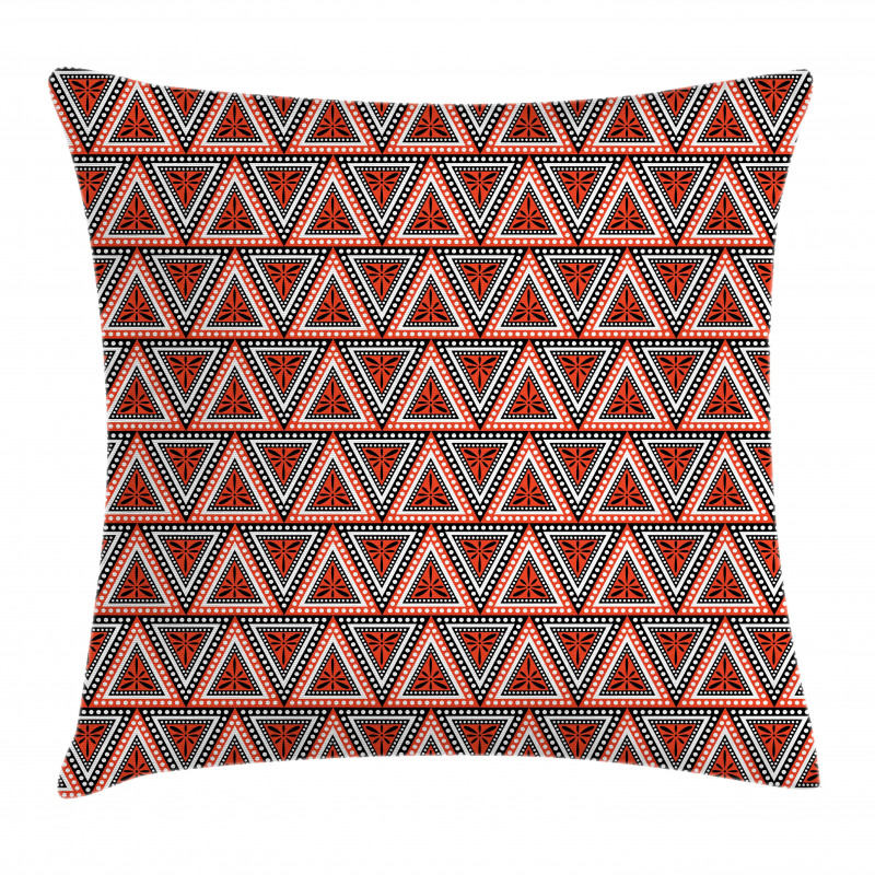 Triangles and Dots Tribal Pillow Cover