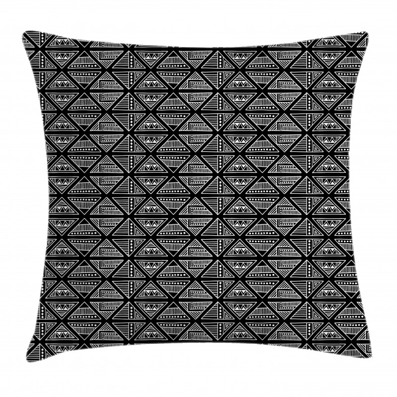 Monochrome Elements Pillow Cover