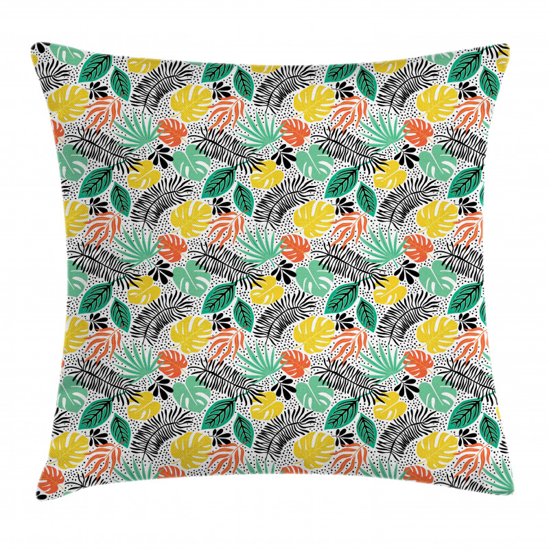 Exotic Botanical Elements Pillow Cover