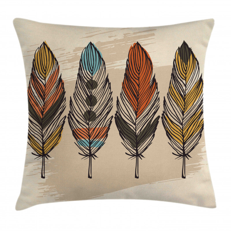 Hand Drawn Quills Native Pillow Cover