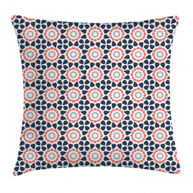 Ornamental Floral Elements Pillow Cover