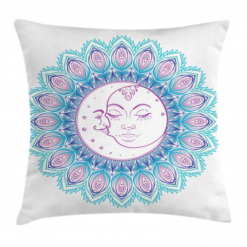 Colorful Mandala Sign Pillow Cover