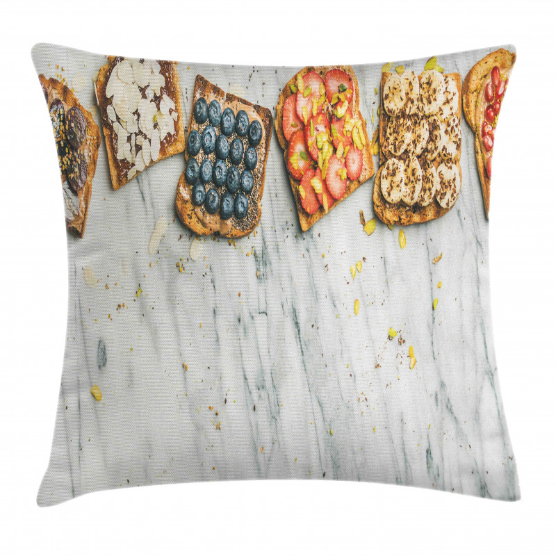 Whole Grain Toasts Pillow Cover