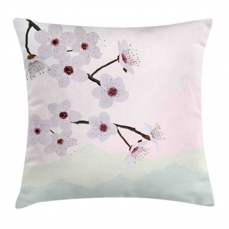 Motifs with Trees Pillow Cover