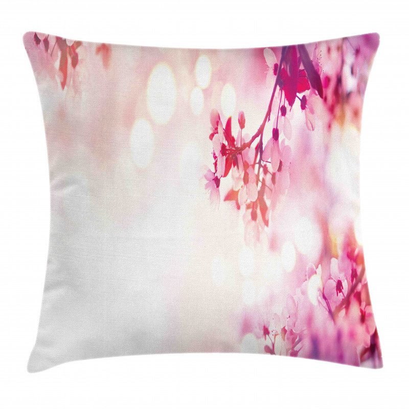 Japan Tree Design Pillow Cover