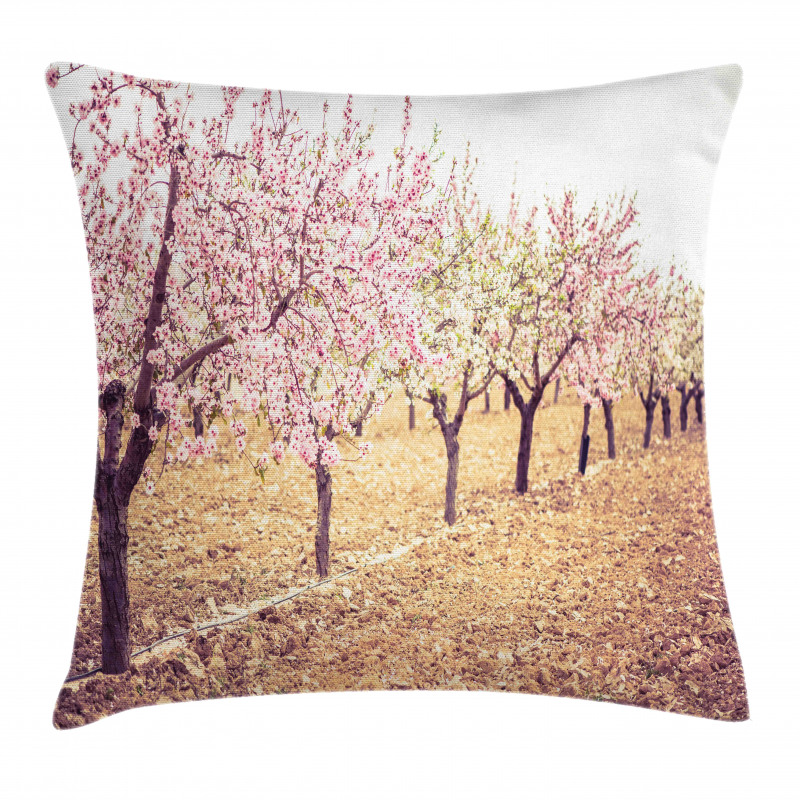 Pastel Idyllic Motif Pillow Cover