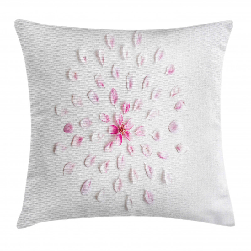 Sakura with Petals Pillow Cover