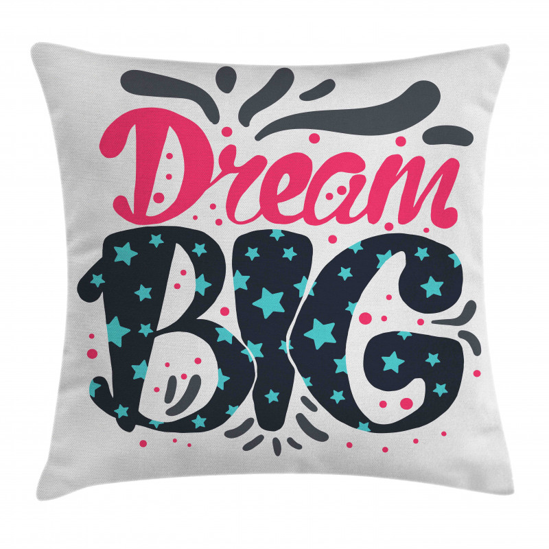 Message of Inspiration Stars Pillow Cover