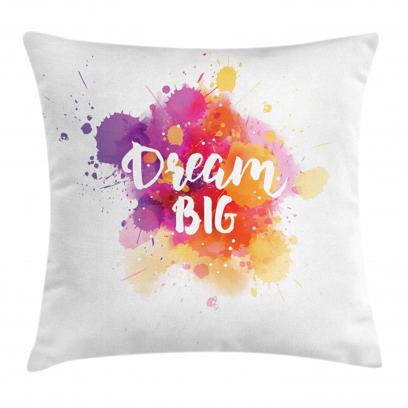 Modern Dream Big Calligraphy Pillow Cover