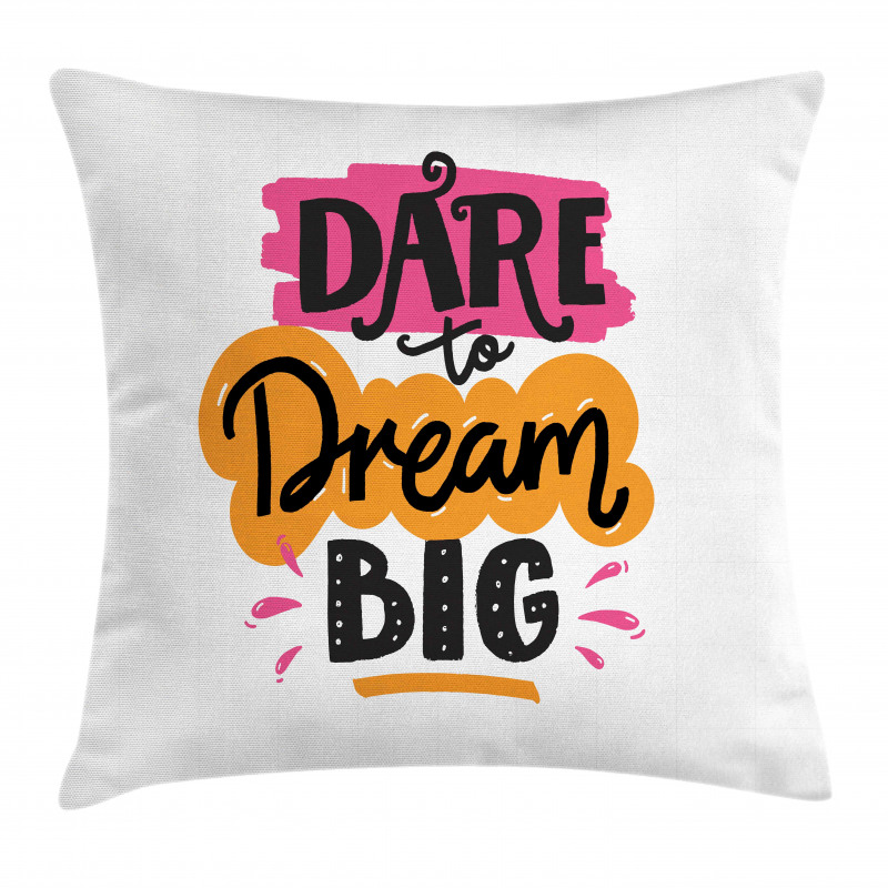 Positive Inspirational Words Pillow Cover