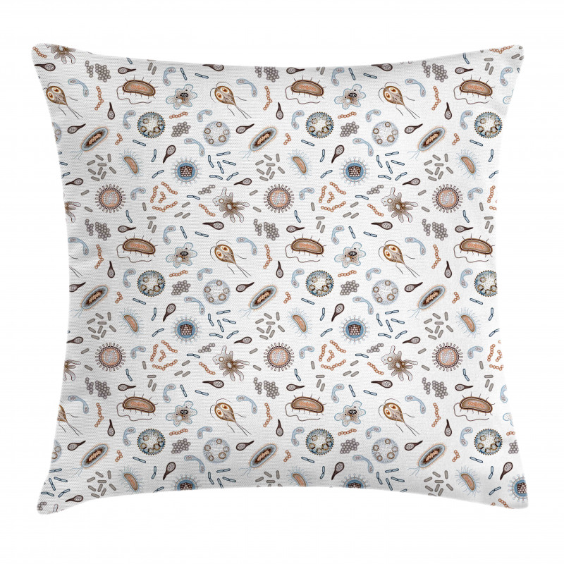 Bacteria Virus and Germs Pillow Cover