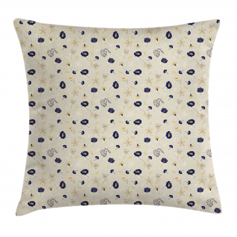 Gentle Floral Pattern Pillow Cover