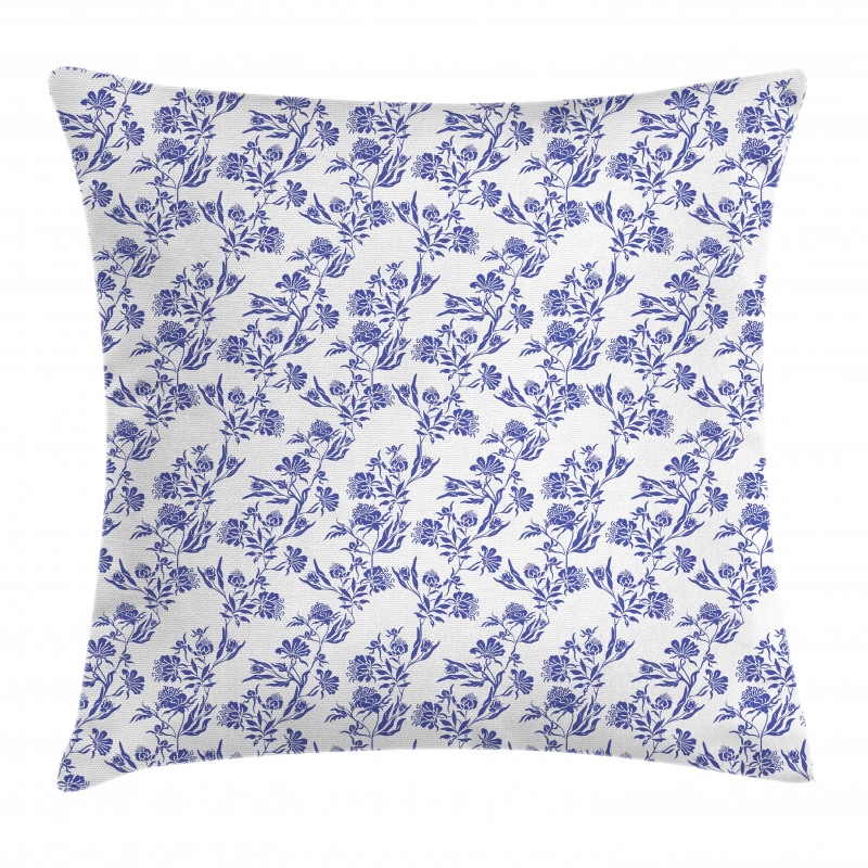 Twig Posy Flowers Pillow Cover