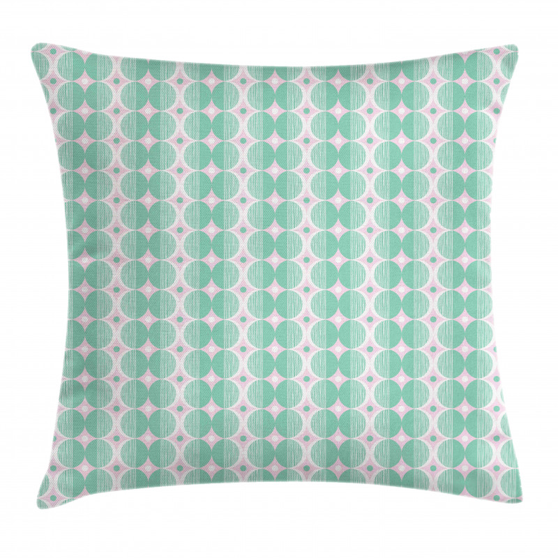 Symmetric Rounds Thin Lines Pillow Cover