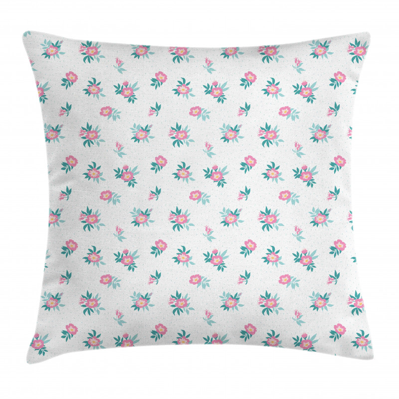 Wild Roses Petal in Vintage Pillow Cover