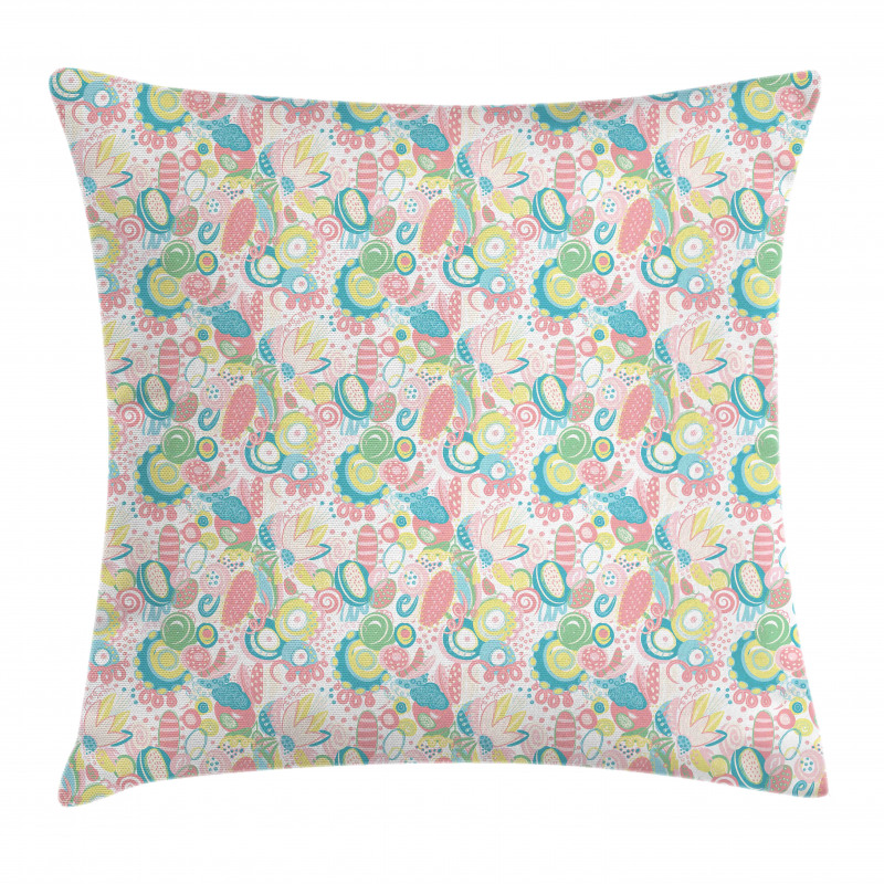Abstract Colorful Happy Art Pillow Cover