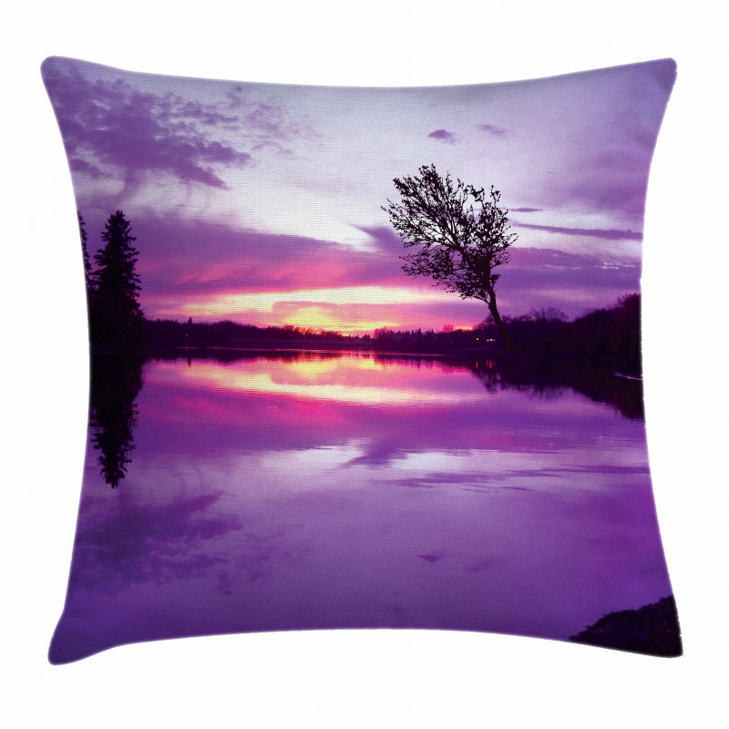 Purple Shade Skies Pillow Cover