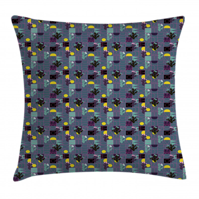 Cacti with Modern Theme Pillow Cover
