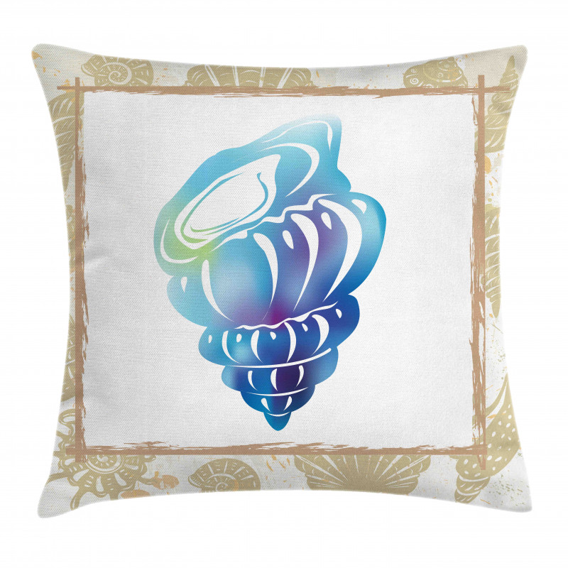 Aquatic Cockleshell Pillow Cover