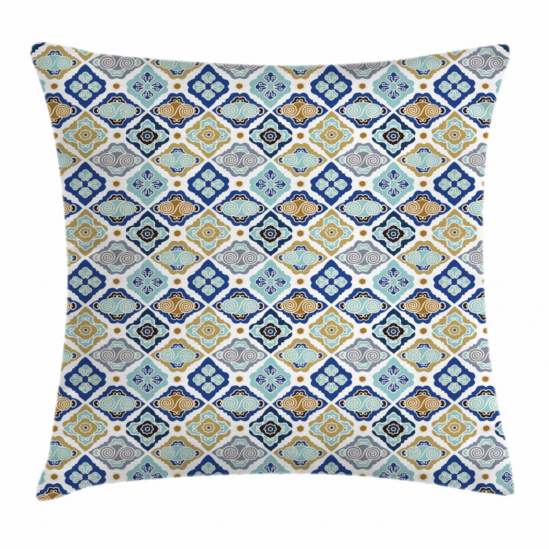 Pattern with Swirls Pillow Cover