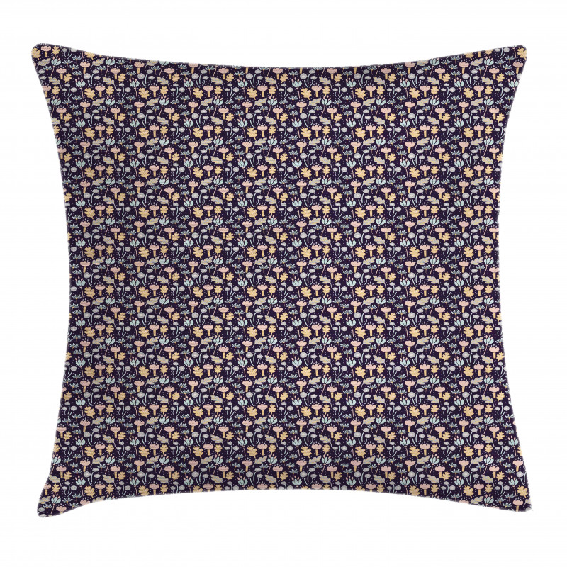 Cutout Pattern of Flowers Pillow Cover