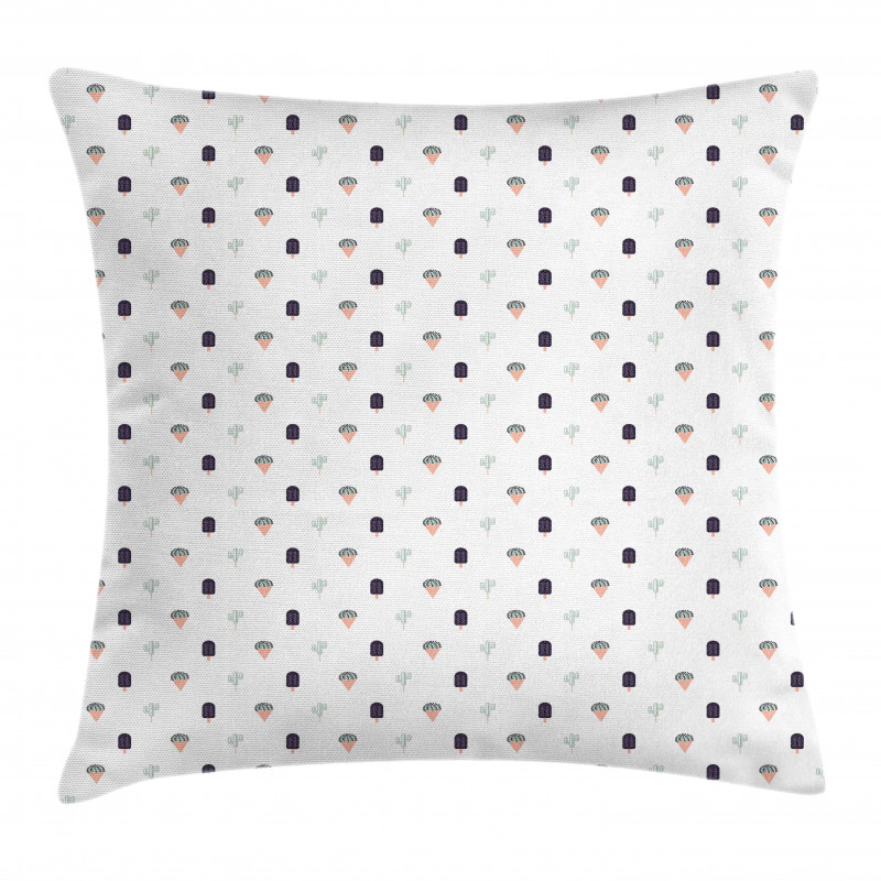 Cacti Shape as Ice Cream Pillow Cover
