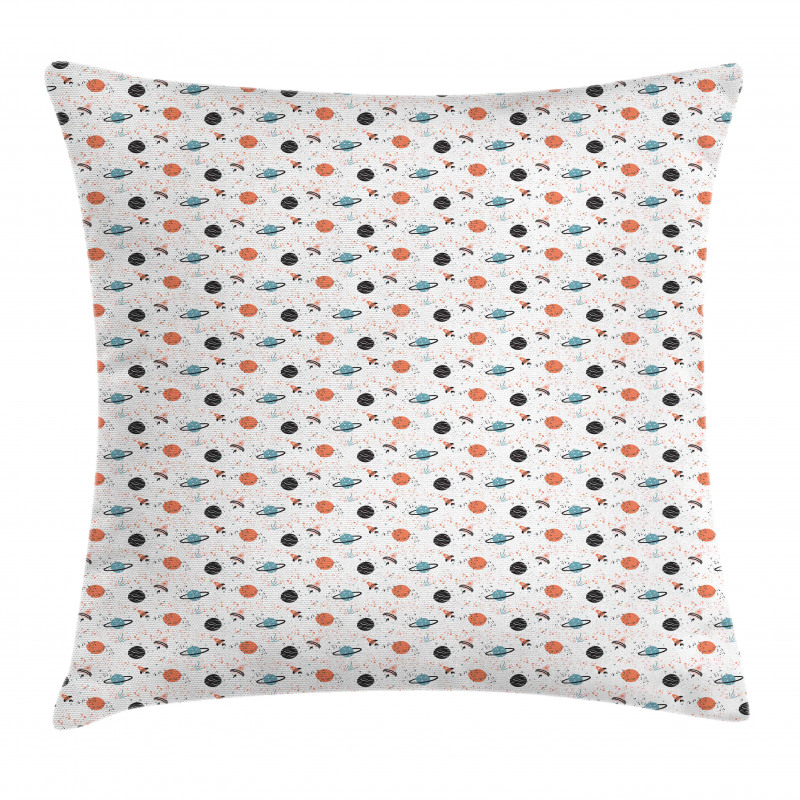 Astro Planets Rockets Pillow Cover