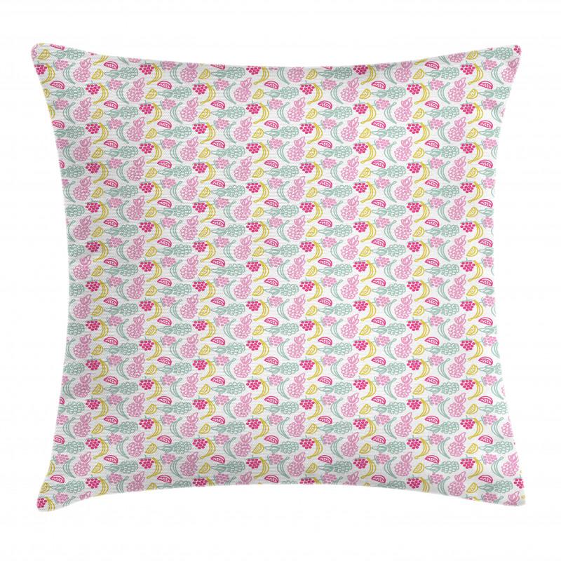 Pineapple Grape Banana Pillow Cover