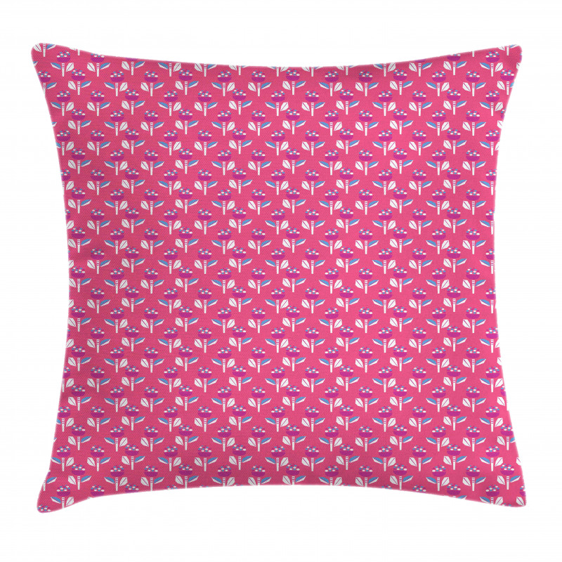 Abstract Flowers Pillow Cover