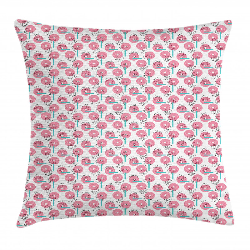 Circles Dots and Bars Art Pillow Cover