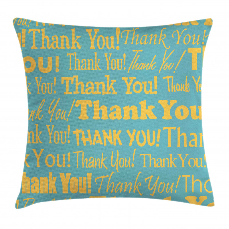 Appreciation Artwork Text Pillow Cover