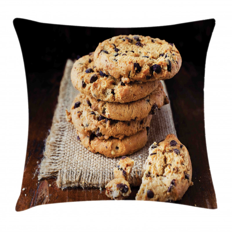 Stacks of Baked Doughy Goods Pillow Cover