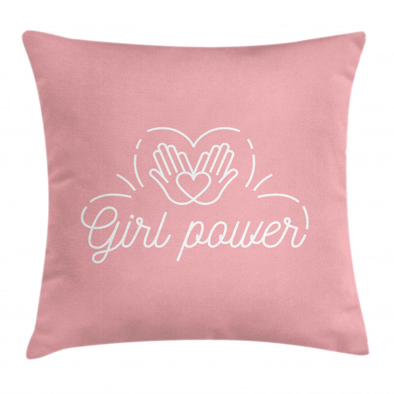 Simple Design Lettering Pillow Cover