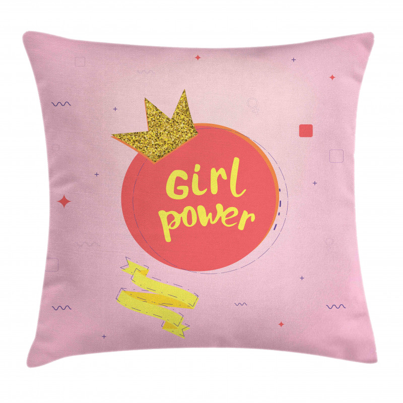 Iconic Design Crown Pillow Cover