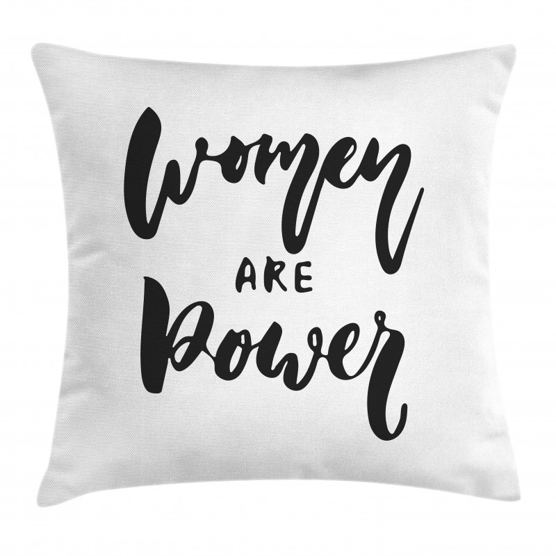 Funky Text Calligraphy Pillow Cover