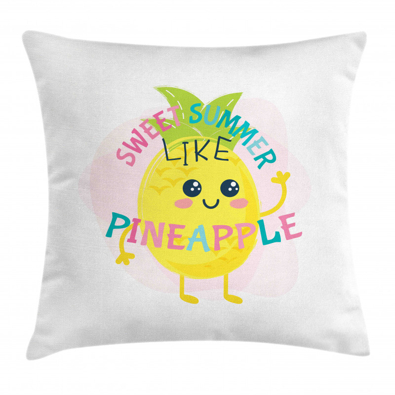 Summer with Eyes Pillow Cover